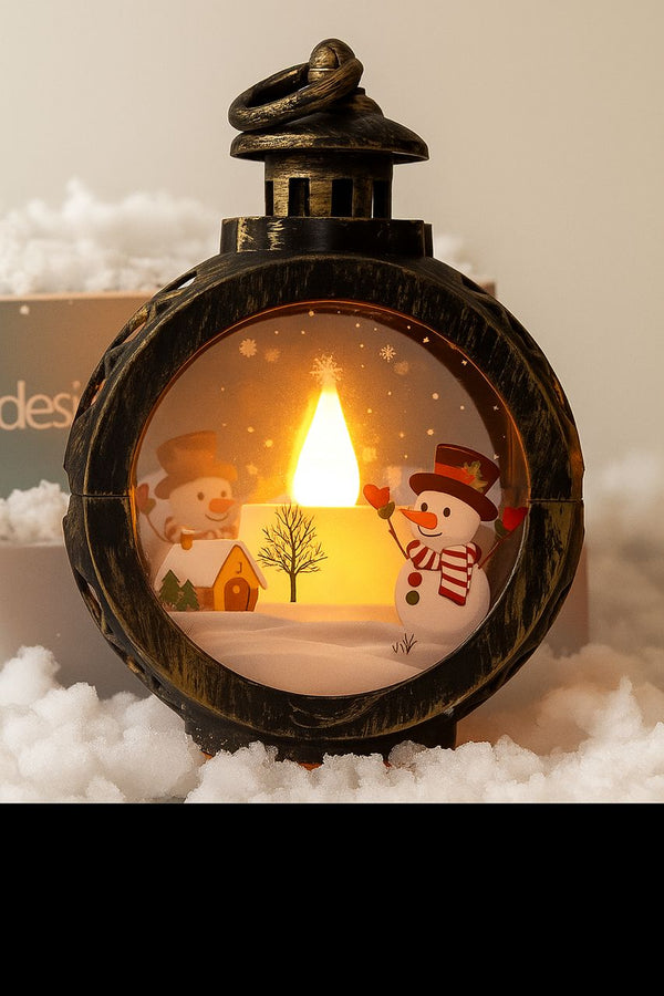 Lanterne de Noël avec Père Noël