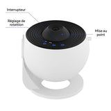 Projecteur d’Étoiles Galaxie 4K – Ciel étoilé avec 12 disques d’univers