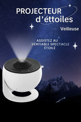 Projecteur d’Étoiles Galaxie 4K – Ciel étoilé avec 12 disques d’univers