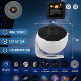 Projecteur d’Étoiles Galaxie 4K – Ciel étoilé avec 12 disques d’univers